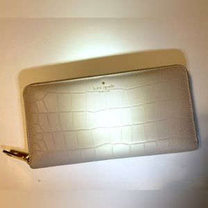Kate Spade’s Grey Street Exotic Mousefrost Zip Around Wallet